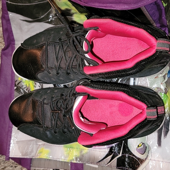 Jordan Jumpman Team 2 black rush pink suede lace up 2017 S3 - Picture 7 of 8